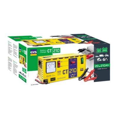 Chargeur batterie CT 210 12V 24V mode boost ideal pour vehicules et utilitaires