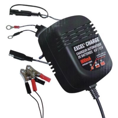 Chargeur de batterie 12V pour tondeuse autoportée