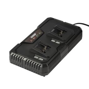 Chargeur de batterie rapide Erbauer 18V - pour 2 batteries