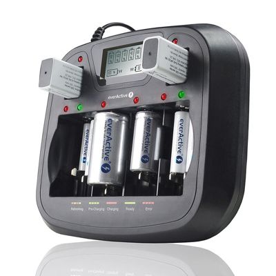 Chargeur de piles universel LR6/LR03/LR14/LR20/9V