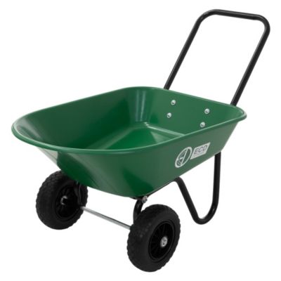 Chariot à brouette ECD Germany 78L basculante cadre en acier avec 2 pneus et bac charge de 100 kg