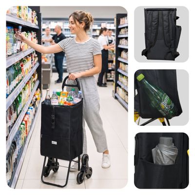 Chariot de course avec sac isotherme VOUNOT