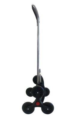 Chariot de courses 6 roues Rolser Saquet noir 43L H. 107 x l. 47,5 x P. 39,5cm