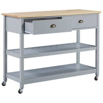 Chariot de cuisine NAVARINO Bois Gris