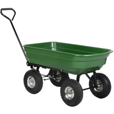 Chariot de jardin Benne basculante 75Litres Remorque KZ GARDEN