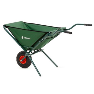 Chariot de jardin pliable 90L, brouette compacte