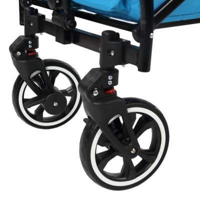 Chariot de jardin pliable Bleu - FUXTEC Premium Cruiser - transport charge 75 kg