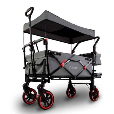 Chariot de jardin pliable Gris - FUXTEC Premium Cruiser - transport charge 75 kg