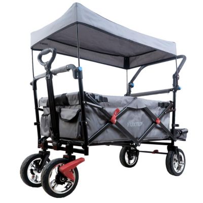 Chariot de jardin pliable Gris - FUXTEC Smart Cruiser - transport charge 75 kg