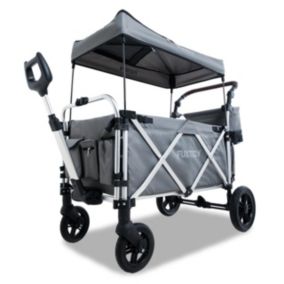 Chariot de jardin pliable Gris - FUXTEC Super Cruiser Plus - transport charge 75 kg