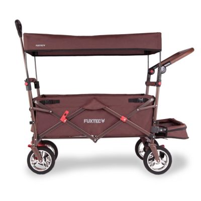 Chariot de jardin pliable Marron - FUXTEC Smart Cruiser - transport charge 75 kg