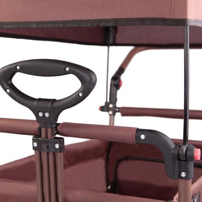 Chariot de jardin pliable Marron - FUXTEC Smart Cruiser - transport charge 75 kg