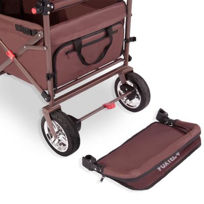 Chariot de jardin pliable Marron - FUXTEC Smart Cruiser - transport charge 75 kg