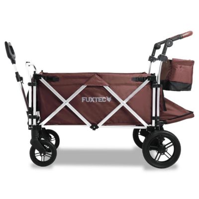 Chariot de jardin pliable Marron - FUXTEC Super Cruiser Plus - transport charge 75 kg