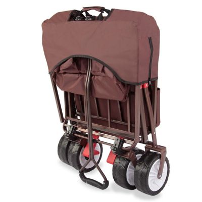 Chariot de jardin pliable Marron - FUXTEC Wild Cruiser - transport charge 75 kg