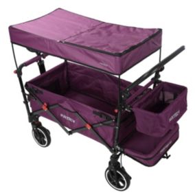 Chariot de jardin pliable Pourpre - FUXTEC Premium Cruiser - transport charge 75 kg