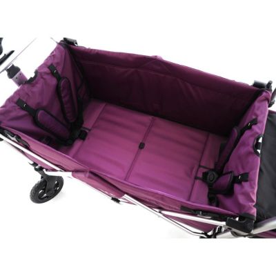 Chariot de jardin pliable pourpre - FUXTEC Super Cruiser - transport charge 75 kg