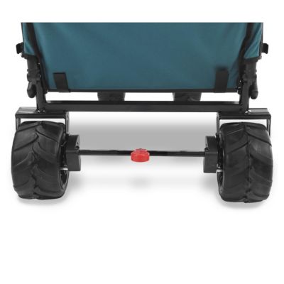 Chariot de plage pliable Bleu - FUXTEC Beach Cruiser - transport charge 75kg