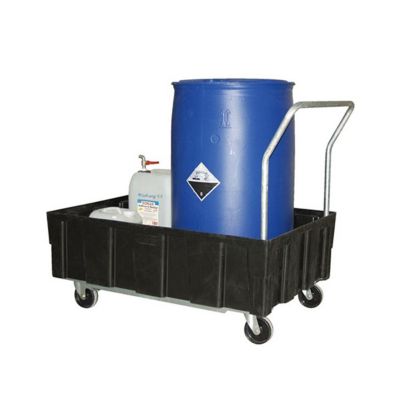 Chariot de rétention - 250 litres - Charge max 400kg - 8433