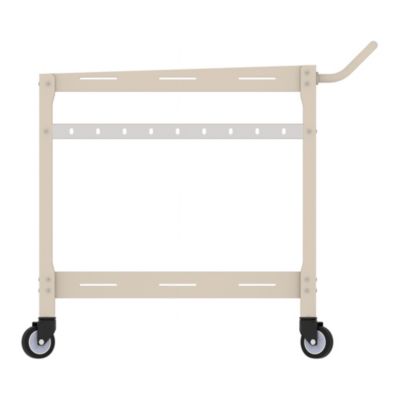 Chariot de service d'extérieur Bard acier 72 x 77 x 38 cm champagne casa.pro