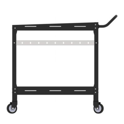 Chariot de service d'extérieur Bard acier 72 x 77 x 38 cm noir casa.pro