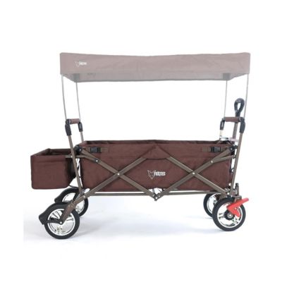 Chariot de transport enfant - Marron - FUXTEC City Cruiser - pliable charge 75 kg