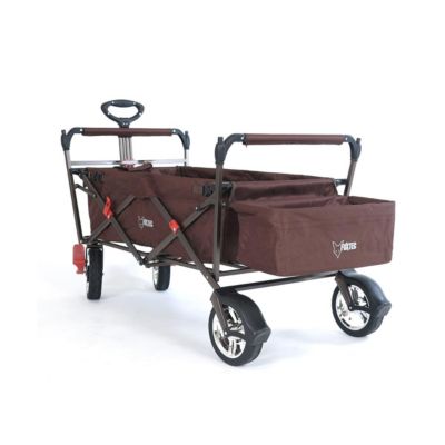 Chariot de transport enfant - Marron - FUXTEC City Cruiser - pliable charge 75 kg