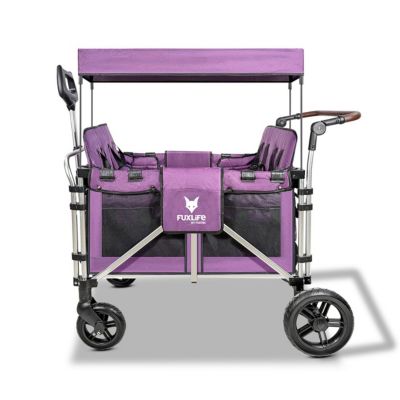 Miweba Chariot De Transport MB-10 – Pliable, Freins, Toit UV, Pneus PU XXL – Pour Excursions