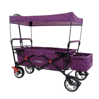 Chariot de transport enfant - Pourpre - FUXTEC City Cruiser - pliable charge 75 kg