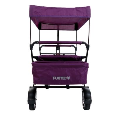 Chariot de transport enfant - Pourpre - FUXTEC City Cruiser - pliable charge 75 kg