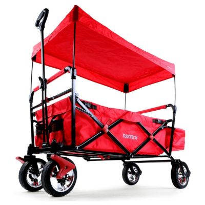 Chariot de transport enfant - Rouge - FUXTEC City Cruiser - pliable charge 75 kg