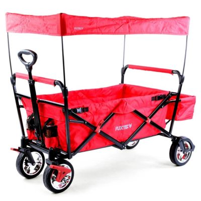 Chariot de transport enfant - Rouge - FUXTEC City Cruiser - pliable charge 75 kg