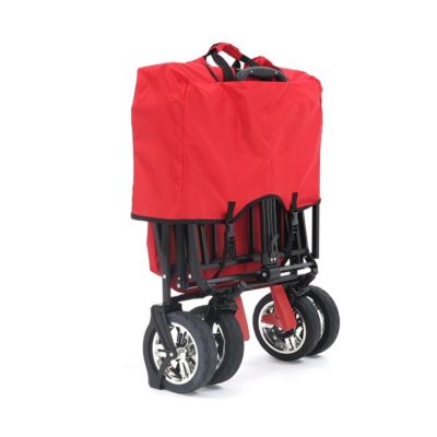 Chariot de transport enfant - Rouge - FUXTEC City Cruiser - pliable charge 75 kg