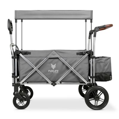 Chariot de transport pliable Gris - FUXTEC Super Cruiser -  outdoor enfant 75 kg