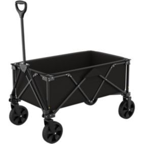 Chariot de transport pliable noir GT Garden