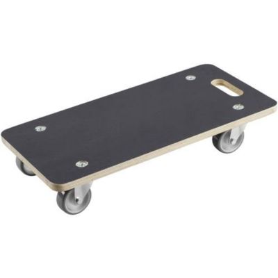 Chariot de transport WU0822010 - plateau 590 x 290 mm, capacité 200 kg, roulettes PU