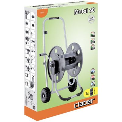 Chariot dévidoir sur roues vide metal 60 l.52,7 x H.88,3 x P.43 cm