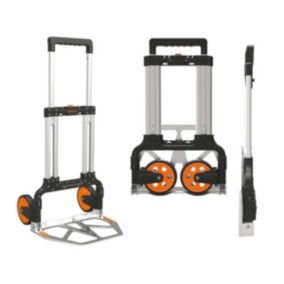 Chariot diable pliable 125kg Aluminium Professionnel KOMPACT BRIXO