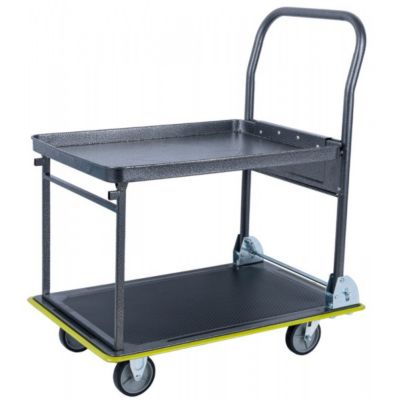 Chariot en métal avec 2 étages capacité 150 kg