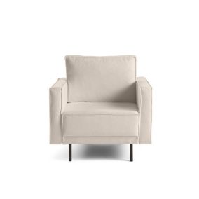 Charlie - fauteuil - pieds hauts - en tissu - Lisa Design