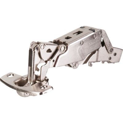 Charnière invisible à visser Sensys - Hettich - Angle d'ouverture 165 degré - Entraxe 52 mm - Coudure 9,5 mm