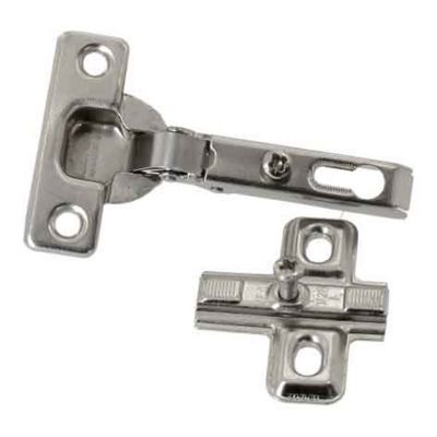 Charnière invisible key hole acier nickelé pour porte Diall Ø26 mm 92°, lot de 2