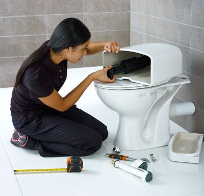 Chasse d'eau Flomasta - 2", Double bouton poussoir + tige