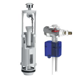 Chasse d'eau + robinet flotteur Siamp Aquastop optima + étrier