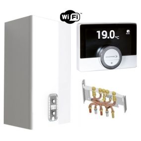 Chaudière Gaz BasNox Urbia Nox Chaffoteaux 24 kW VMC Complète (Douilles + Dosseret) avec Thermostat Connecté