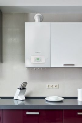 Chaudière Gaz Condensation MPX MI Slim De Dietrich 29 kW Complète (DOSSERET + DOUILLES + VENTOUSE) avec thermostat filaire