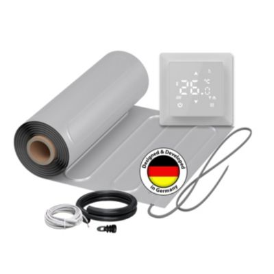 Chauffage au sol électrique WARMON ALU 150 W/m² + Thermostat TS 100 Smart WiFi Tactile blanc - 6 m²
