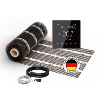 Chauffage au sol électrique WARMON CLASSIC 150 W/m² + TS 300 Smart WiFi Thermostat noir - 12 m²