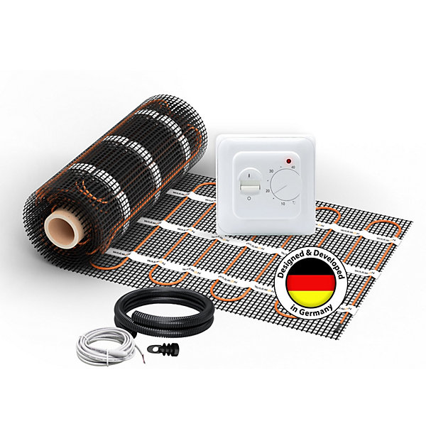 Chauffage au sol électrique WARMON ULTRA 200 W/m² + Thermostat analogique TS 25 - 12 m² | Leroy Merlin Chauffage au sol électrique WARMON ULTRA 200 W/m² + Thermostat analogique TS 25 - 12 m² | Leroy Merlin