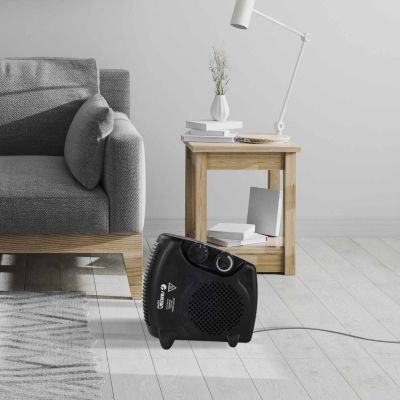 Chauffage Compact Vertical/Horizontal Noir 2000W Thinia Home